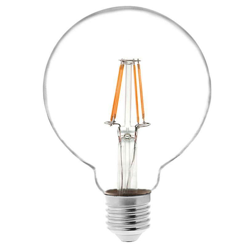 G30 E26/E27 4W LED Vintage Antique Filament Light Bulb, 40W Equivalent, 4-Pack, AC100-130V or 220-240V G30 E26/E27 4W LED Vintage Antique Filament Light Bulb, 40W Equivalent, 4-Pack, AC100-130V or 220-240V